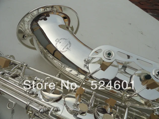 Cheap Suzuki-- tenor saxophone drop B surface silvering plating Bb saxophone Bakelite mouthpiece Bb sax instrument 300s