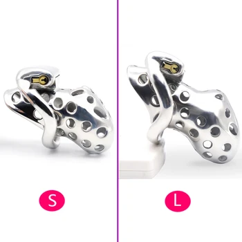 CHASTE BIRD 316 Stainless Steel Venting Hole Design Male(Electric)Chastity Device Cock Sex Toys Kidding Zone Metal Air 1/Air 1e+