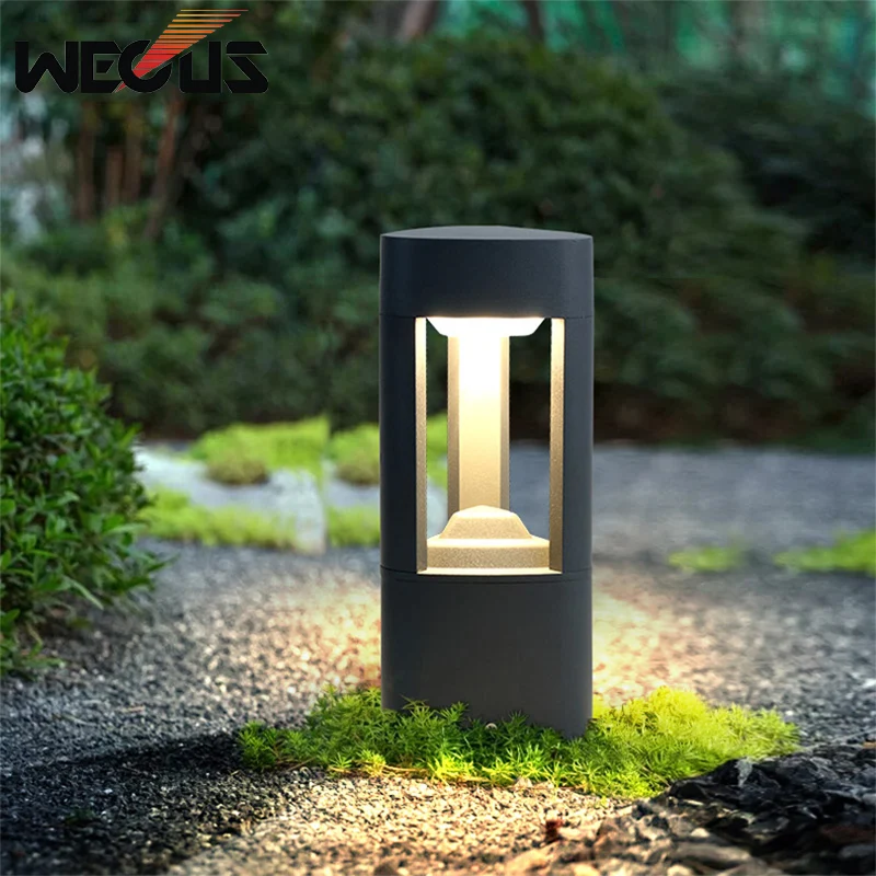

Garden landscape outdoor waterproof simple outdoor lawn pillar lamp Nordic garden villa garden pillar lamp