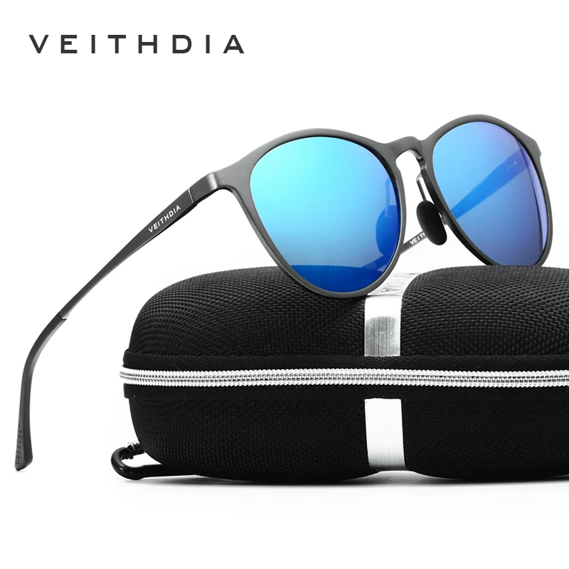 

VEITHDIA 2017 New Aluminum Alloy Frame Brand HD Polarized Sunglasses Men Vintage Eyewear Accessories Glasses Men Women 6625