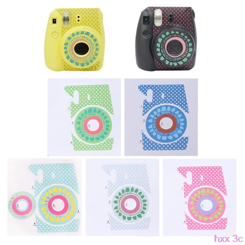 Новинка Instax Mini 8/9 наклейки с подсолнухами защита для Fujifilm Polaroid камеры|Аксессуары