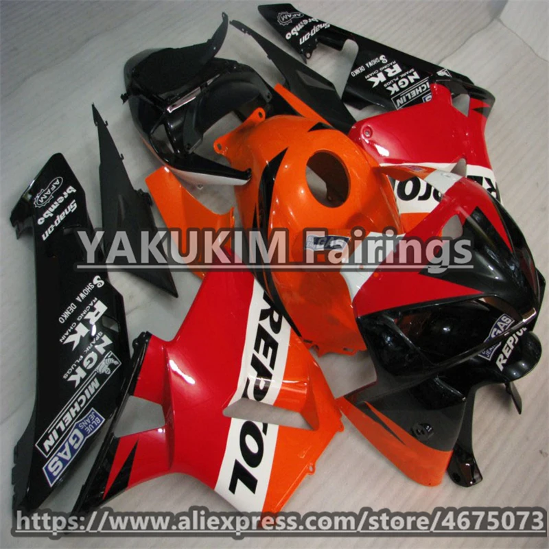 ABS Инжекционный обтекатель комплект для Honda CBR 600RR 2005 2006 f5 мотоциклетные
