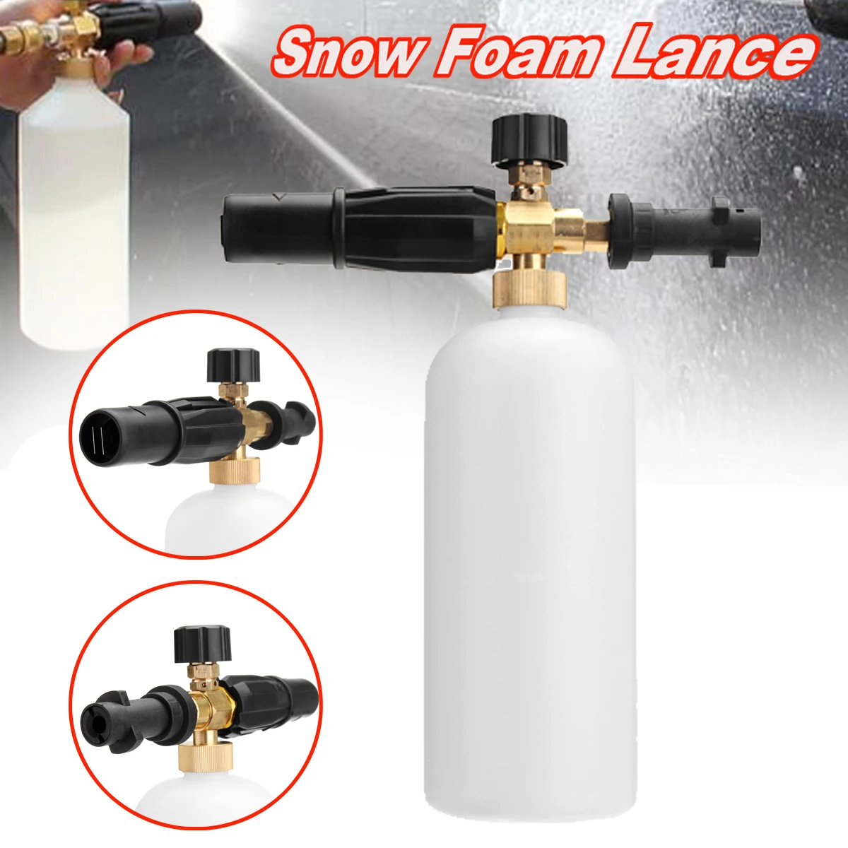 

High Pressure Washer Foam Lance Cannon Car Clean Washer Bottle Water Spray Pot For Karcher K Series Pressure Washer