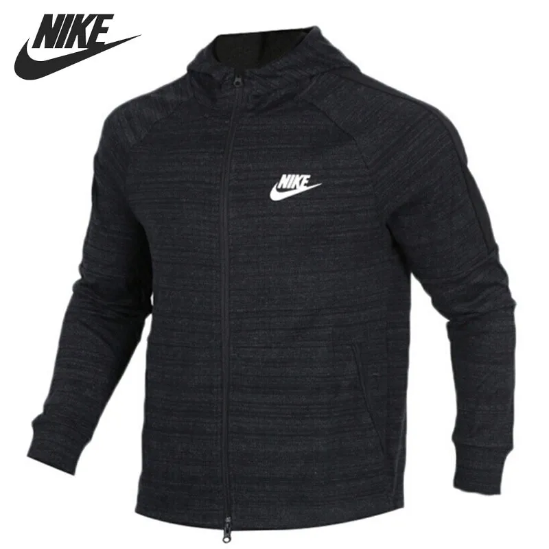 Оригинальный Новое поступление 2018 Nike NSW AV15 HOODIE FZ вязать Для мужчин куртка с