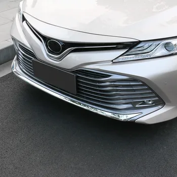 

WELKINRY car auto cover For Toyota Camry XV70 2018 2019 Daihatsu Altis ABS chrome front head bumper trim