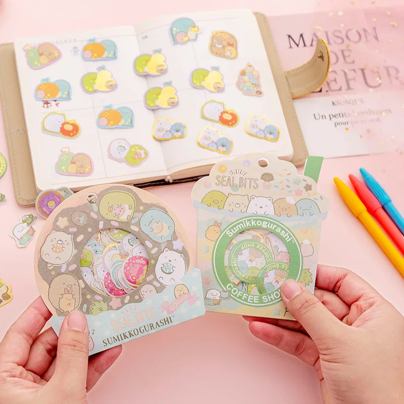 

40 pcs/pack Sumikko Gurashi Decorative Stickers Cute Adhesive DIY Stickers Diary Label Scrapbooking sticker School Supplies
