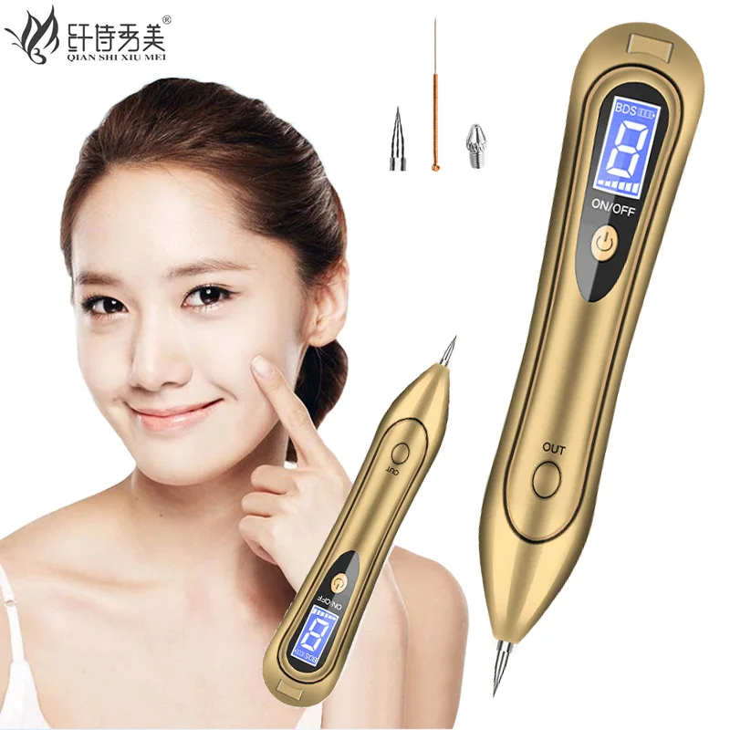 

LCD Laser Plasma Pen Portable Mole Freckle Removal Pen Skin Care Point Mole Removal Dark Spot Remover Beauty Care USB Charging