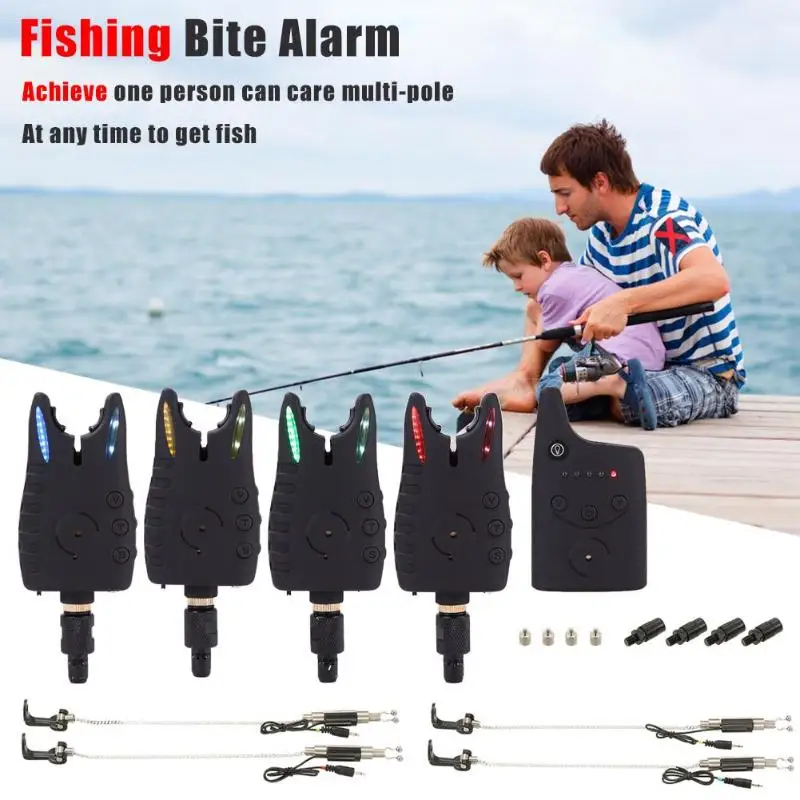 

1/Set Fishing Multivariate Function Tools Portable JY-57-SWK Fishing Bite Alarm Set Sensitivity Alert Sound Indicator Bell