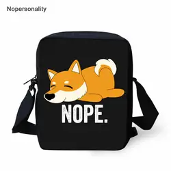 Nopersonality милый корги печати Для женщин Повседневное Crossbody сумки мальчики девочки Школа маленькая сумка-почтальон сумка для детей подарок