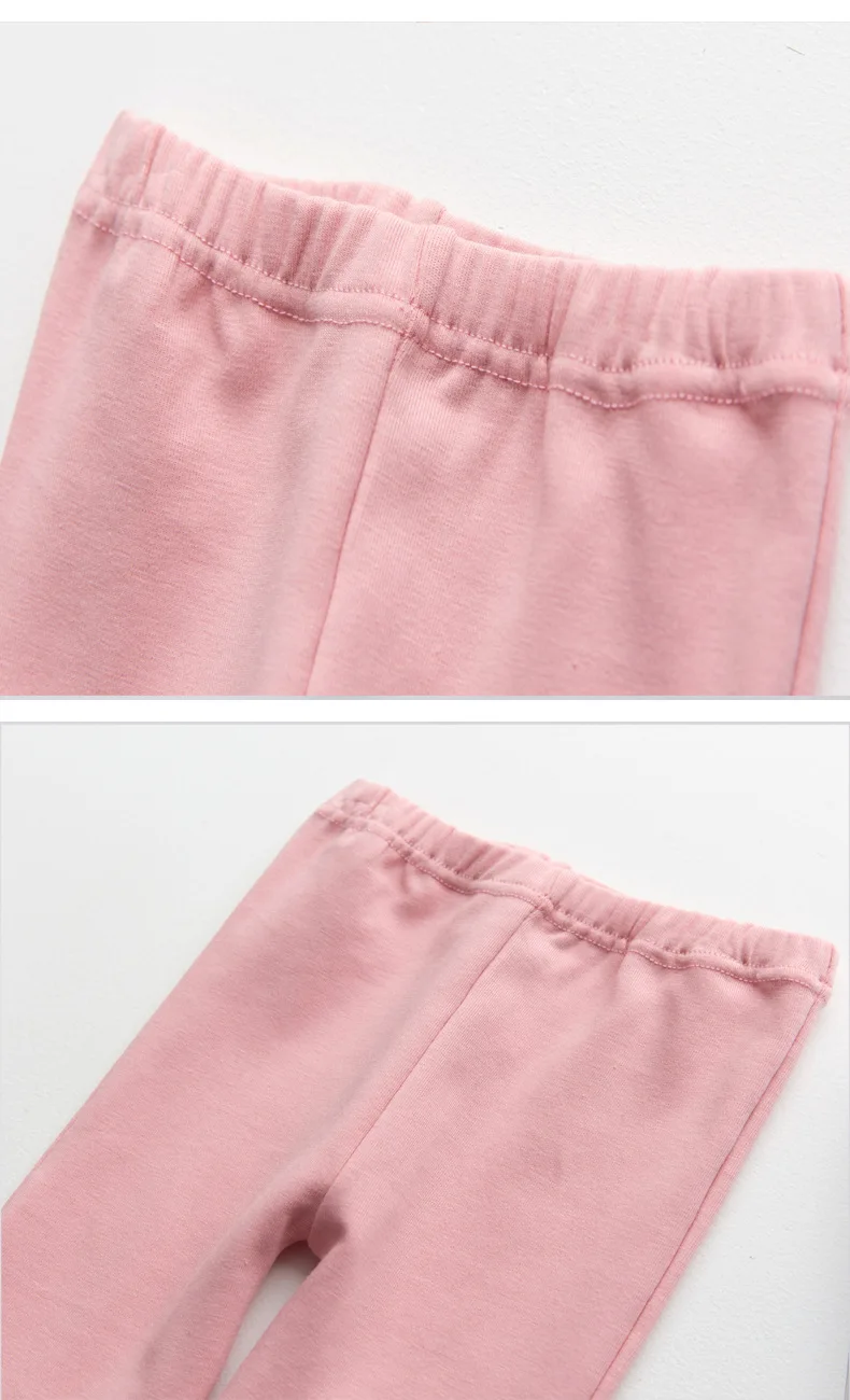 Leggings de algodão infantil, calças meninas, calças