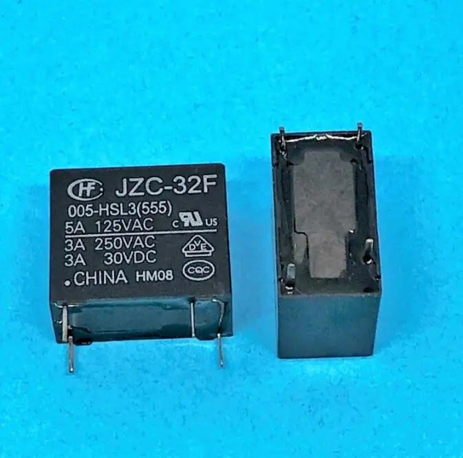 12 шт. реле JZC-32F-005-HSL3 250В 3а 4-контактное 5VDC чувствительное | Обустройство дома