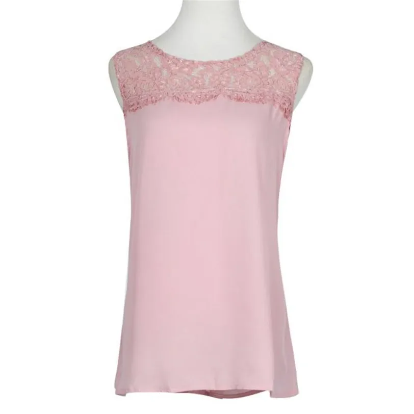 Sweet Women Chiffon Blouse Lace Summer Shirts Tunic Women Tops Casual Loose Blusas Femininas Camisas Mujer Wholesale noAR3 (3)