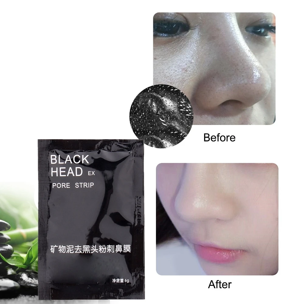 

Scar Remover Nose Face Black Mask Mud Acne Treatment Bamboo charcoal Face Pack Pore Strip Skin Care Peel Mask Face lift Cream