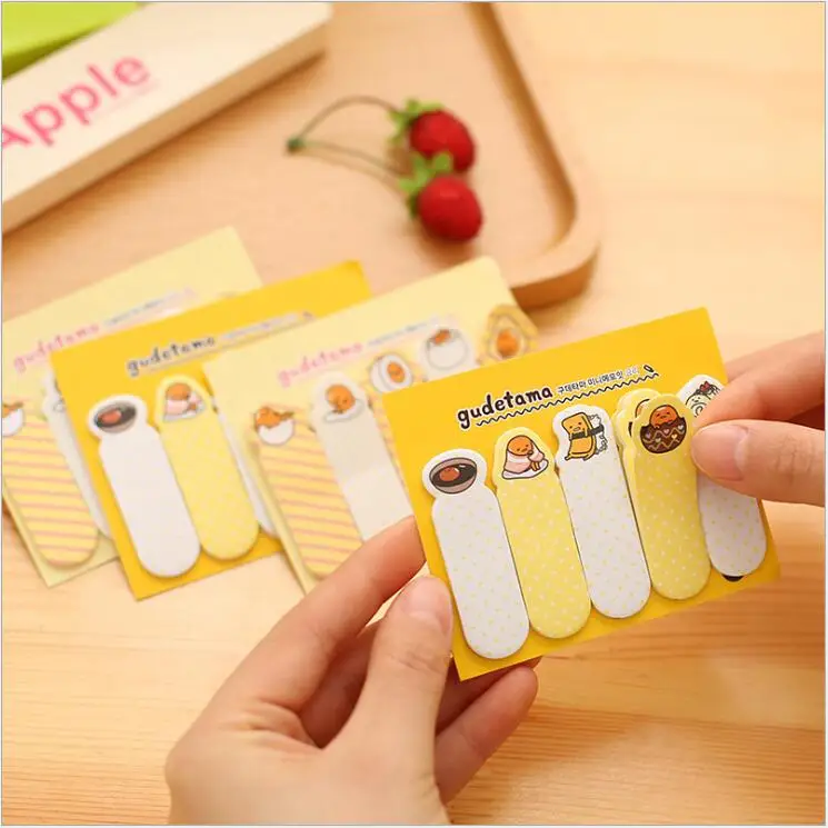 

2 PCS Cute Post It Bookmark School Office Cartoon Sticky Notes Self-Adhesive Memo Pad