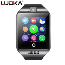 LUOKA Smart watch S18 Passometer with Touch Screen camera Support SIM TF card Bluetooth smartwatch for Android IOS Phone