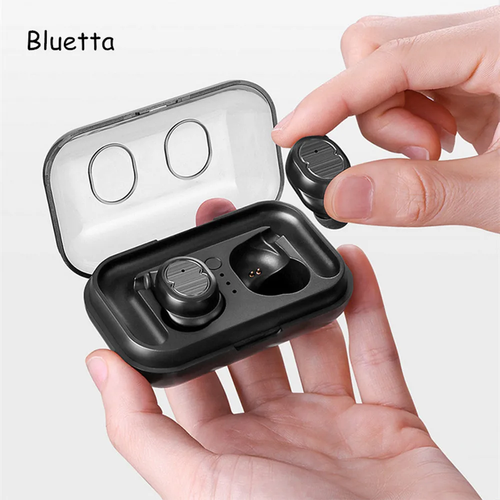 

Bluetta Touch Control TWS Earphones with Mic IPX5 Waterproof Sports Wireless Earbuds 4D Hifi Sound Headphone for iPhone Xiaomi