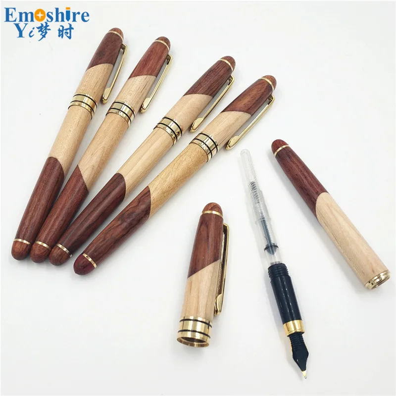 Emoshire Rosewood mahogany pen wooden stationery gift set business gifts Baozhu pen ballpoint pen wholesale (7)
