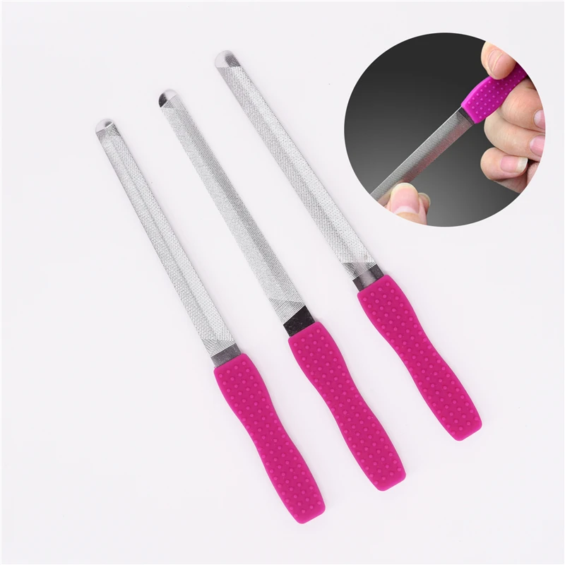Stainless Steel Nail File Professional Manicure Nail Buffers Art Tool