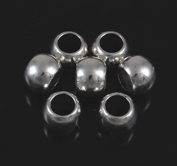 

12*12mm large hole beaded fashion retro accessories Tibetan silver of accessories wholesale 15pcs/pack free shipping