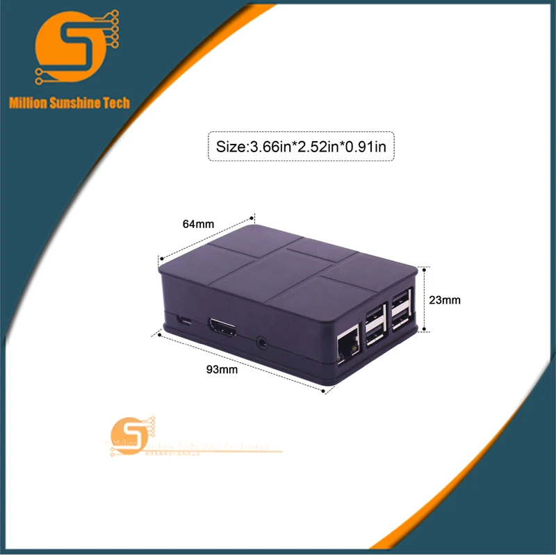 

Raspberry PI 3 model B Case Cover Shell Enclosure ABS Plastic Box for Raspberry PI 2 Model B and Model B+