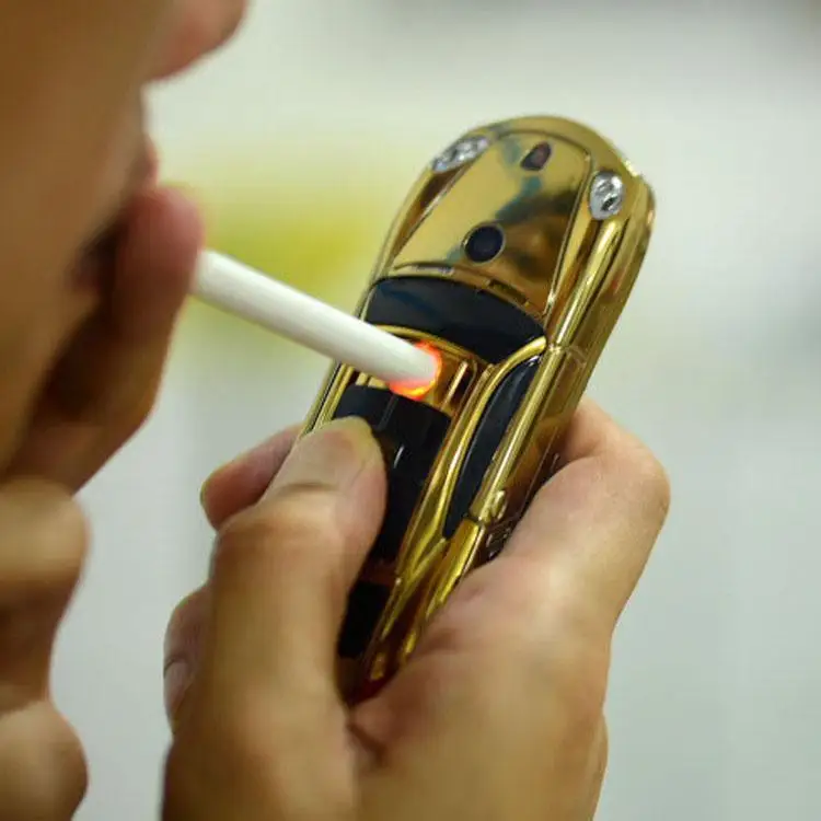 New arrival fancy Car Shaped Mobile Phone Dual Sim Cards Quadband GSM car phone with cigar