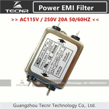 CW4L2-20A-T Single Phase Power EMI filter AC 115V / 250V 20A 50/60HZ