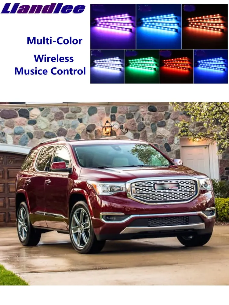 LiandLee Car Glow Интерьер пола Декоративная атмосфера Сиденья Акцент Ambient Неоновый свет Для Holden Acadia
