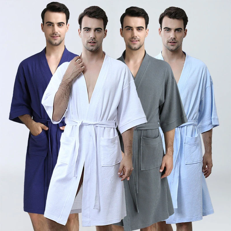mens half bathrobe