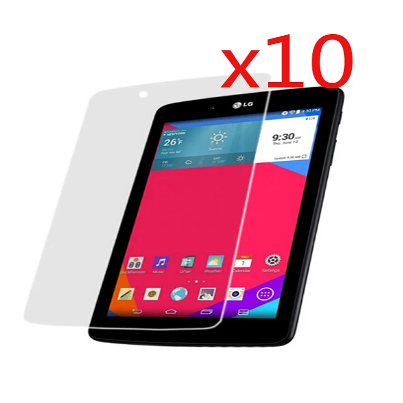 

10pcs/lot LCD Clear Screen Protector Films Protective Film Guards For LG G Pad 8.0 V480 GPad 8.0 V490 8" Tablet