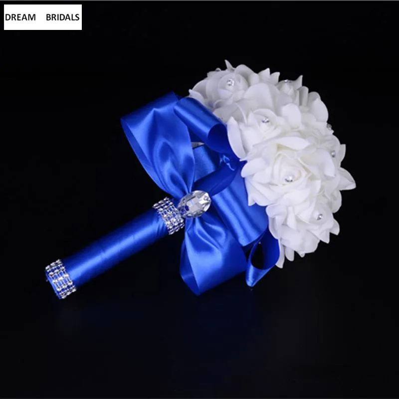 В наличии дешевый моделирование Свадебные букеты Искусственные цветы шесть цветов Свадебные цветы buque de noiva Свадебные аксессуары