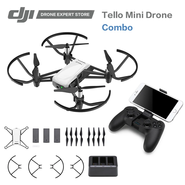 procent jøde Vent et øjeblik Ryze Tello / Drone Combo Dji Tech Rc Controller 720p Video Fpv Camera Rc  Drone Toy Gift For Children With Coding Education App - Camera Drones -  AliExpress