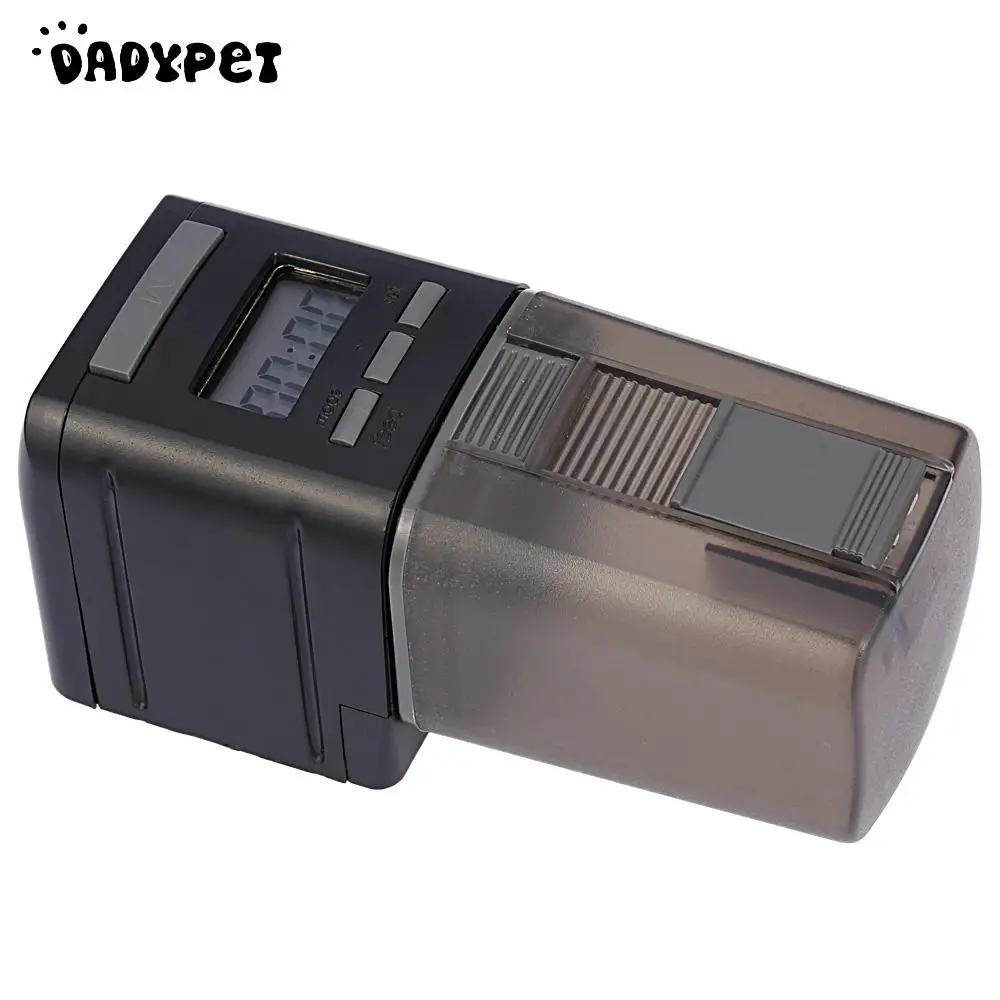 

LCD Automatic Fish Feeder Aquarium Fish Tank Auto Food Timer Feeding Dispenser Adjustable Outlet Accessories