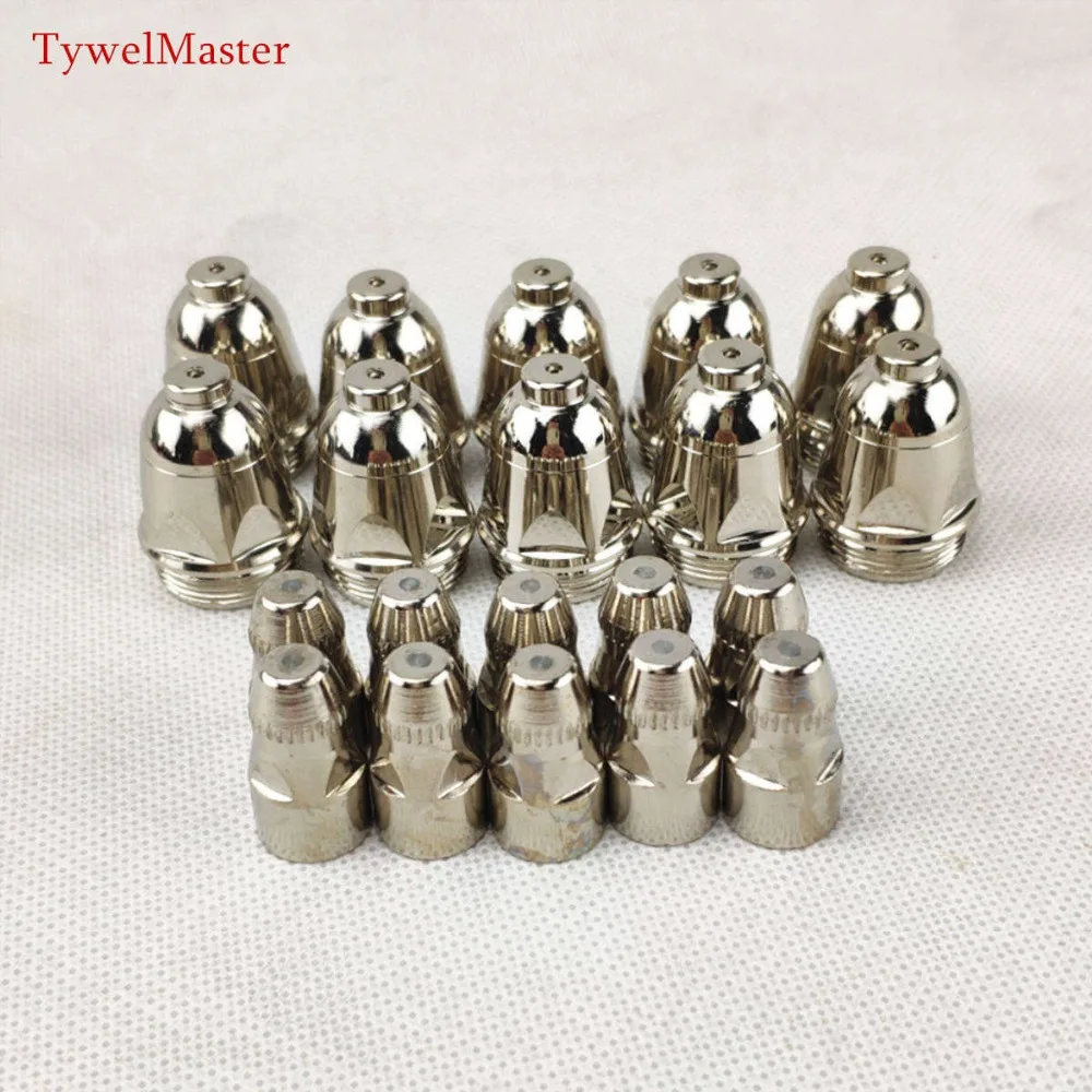 25pcs P80 Plasma Cutting Torch Consumable Cutting CNC 60A 80A 100A P80 Plasma Torch Shield Cup Tip Electrode Nozzle