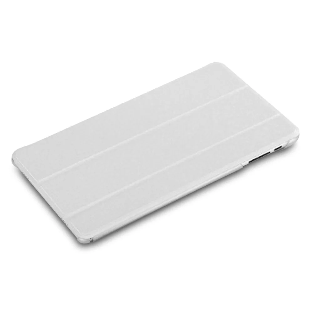 Чехол-книжка из искусственной кожи, защитный чехол для Teclast P80 Pro, ультра-тонкий высококачественный прозрачный чехол из искусственной кожи+ поликарбоната - Цвет: White