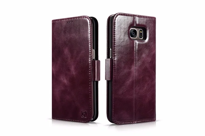 2016 Icarer brand wallet Cover For SAMSUNG Galaxy S7 Edge Detachable 2 in 1 Flip Card Slots Wallet Case + Back Cover Book Style (3)