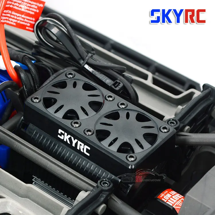 SKYRC 55mm double Fan 5V Brushless Motor Radiator Cooling with Housing for 1/5 RC motor Traxxas X-Maxx