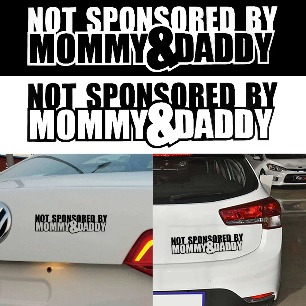 1 Pc 車体窓ない主催ママ パパステッカー Jdm ドリフトオートバイ車デカール反射カースタイリングステッカー 車のステッカー Aliexpress