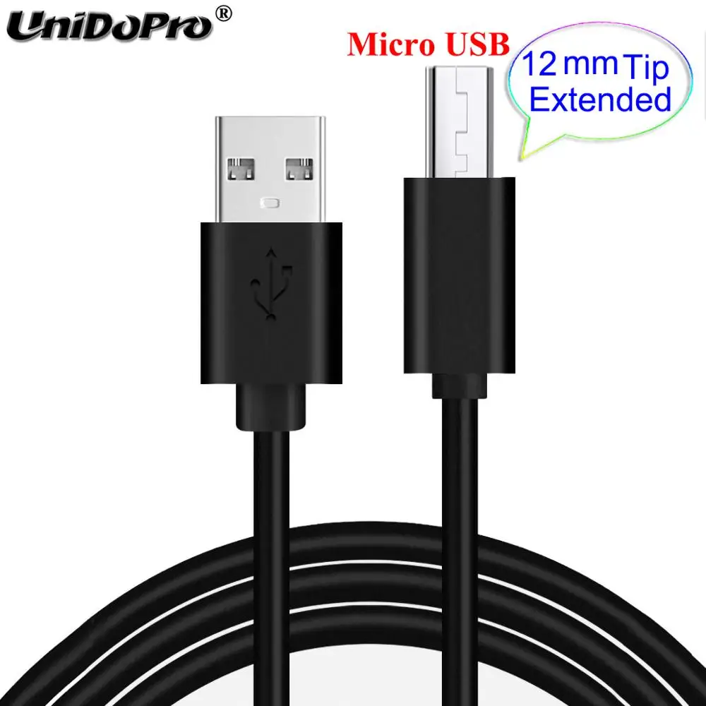 Кабель Micro USB с удлиненной головкой 12 мм для прочных телефонов AGM Blackview Cat Oukitel Doogee