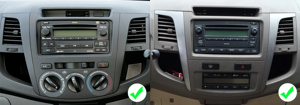 2 Din Car Multimedia Player Android 9 Auto Radio For Toyota Hilux 2004~2015 DVD GPS 8 Cores 4GB+32GB Bluetooth WiFi 10