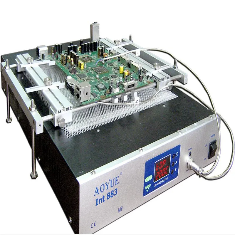 AOYUE паяльная станция 220 В AOYUE 883 ИК Настольный подогреватель Reball Reflow станция кварцевая нагревательная пластина 310*310 1500 Вт