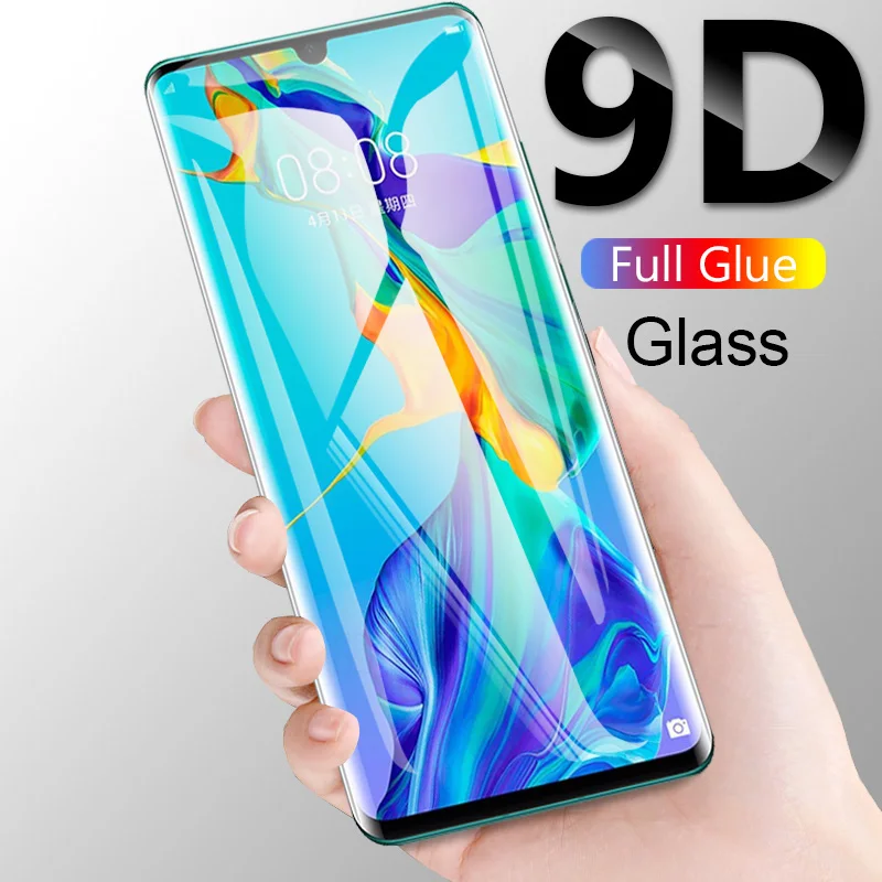9D закаленное стекло с полным клеем для Huawei P30 P30lite Защитное экрана на Huawey P20 Pro Lite P