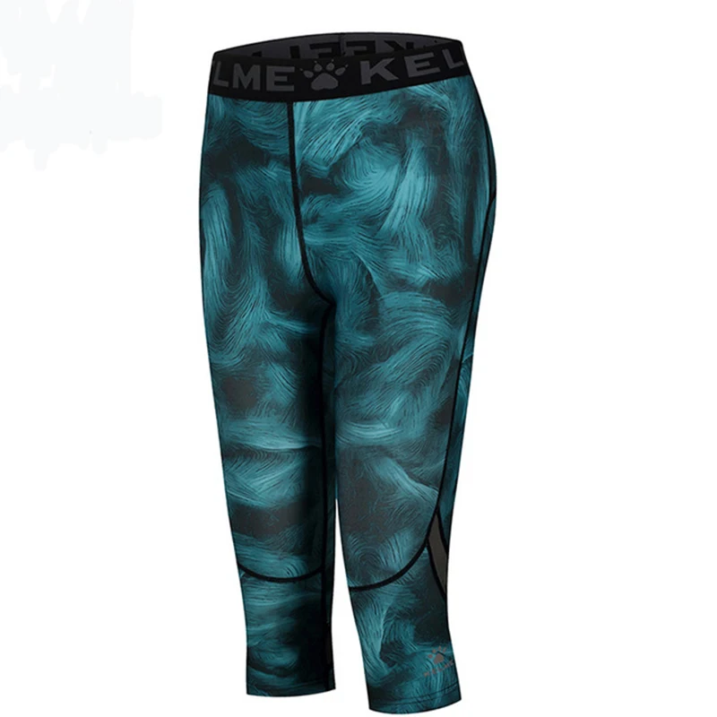 KELME женские колготки для бега компрессионные йоги гимнастики фитнеса эластичные