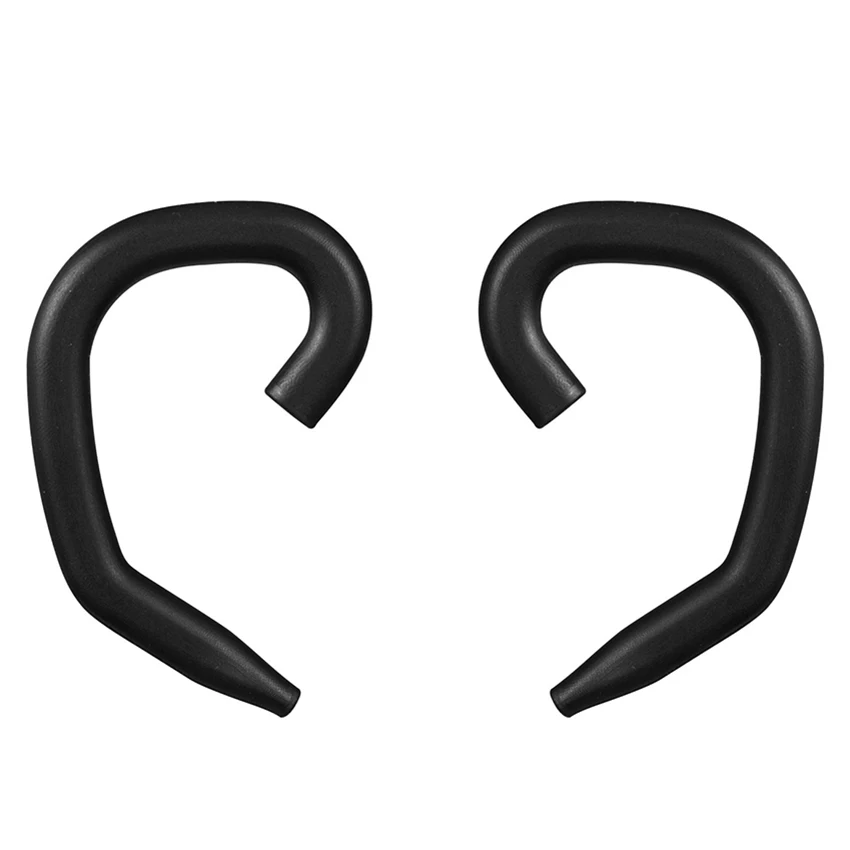 1 Pair Black/White Bluetooth Earphone Silicone Earhook Loop Clip
