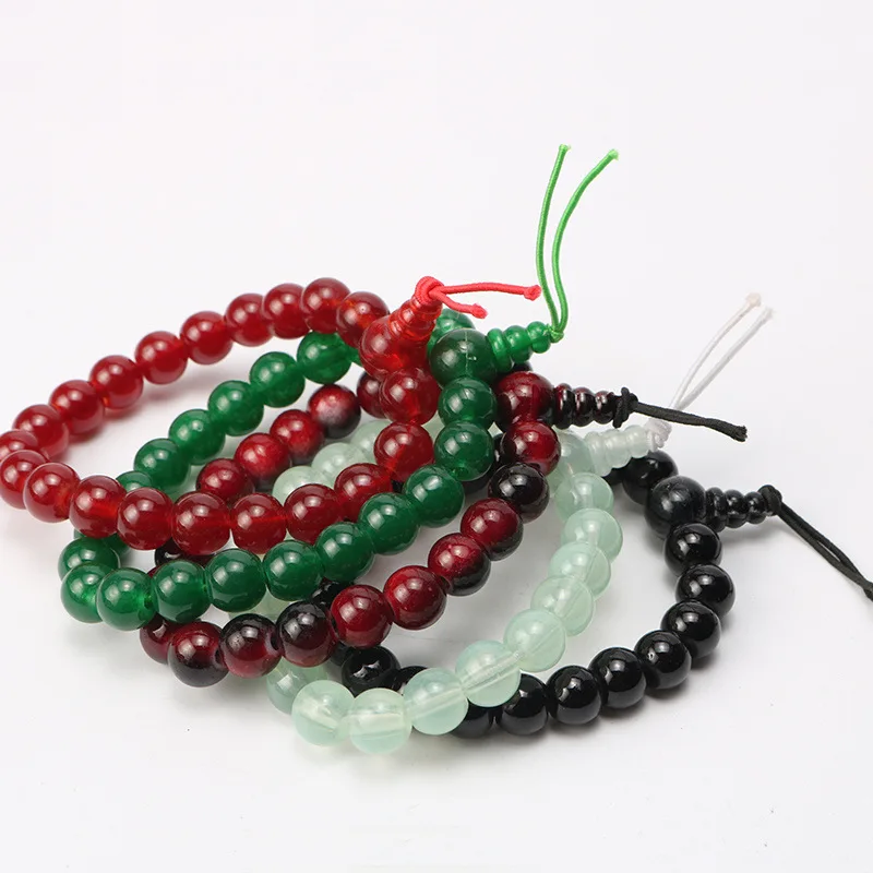 

Elastic round natural stone bracelet for women men jewelry luxury multi color charm 8MM bead bracelet bangle gifts wholesale