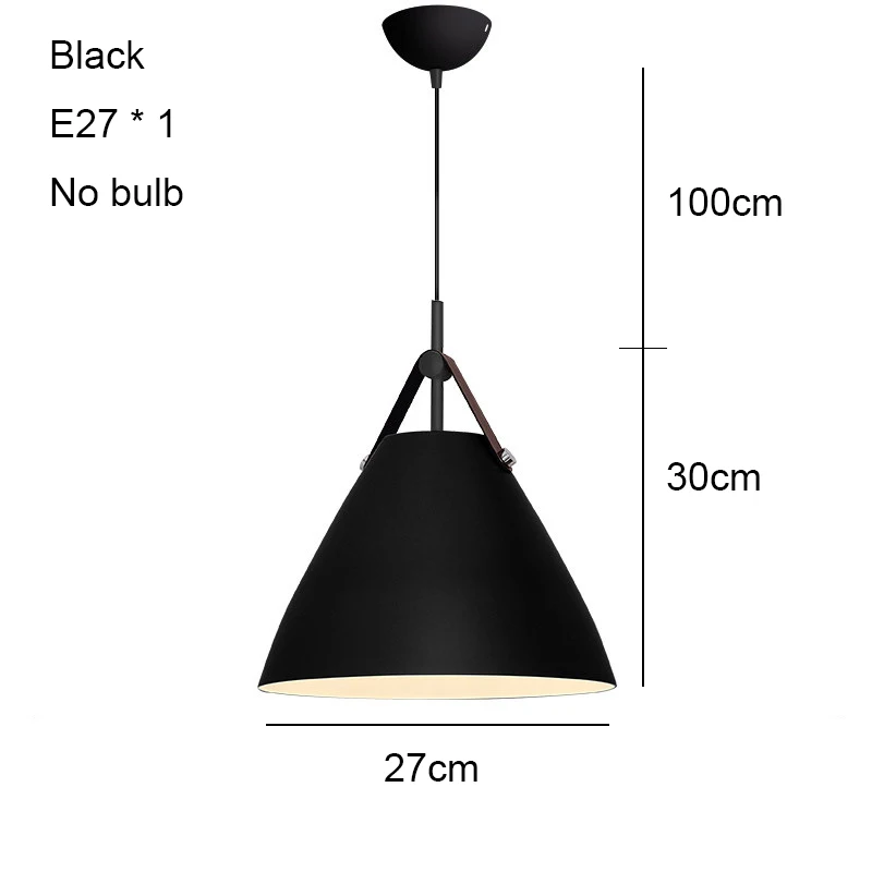 Nordic подвесной светильник современный Ins подвесной светильник Лофт Подвесная лампа E27 Светодиодный промышленный Освещение для обеденной Кухня Гостиная кафе бар - Цвет корпуса: Black no bulb