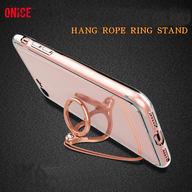 

Aluminum Metal Cell Phone Holder 360 Degree Rotate Lazy Socket Phone Ring Stand With Lanyard Suporte Celular Men Women