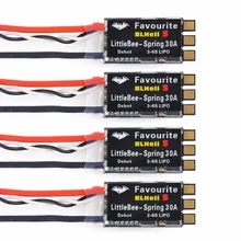 4pcs FVT LittleBee BLHeli_S SPRING 2-6S 30A ESC DSHOT Speed Controller for QAV-X Loki FPV Racing Drone Quadcopter Multicopter