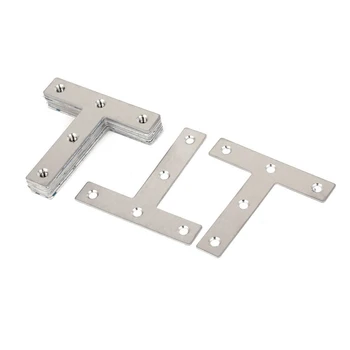 

15pcs 80mm x 80mm Flat T Shape Repair Mending Plate Joining Bracket Silver