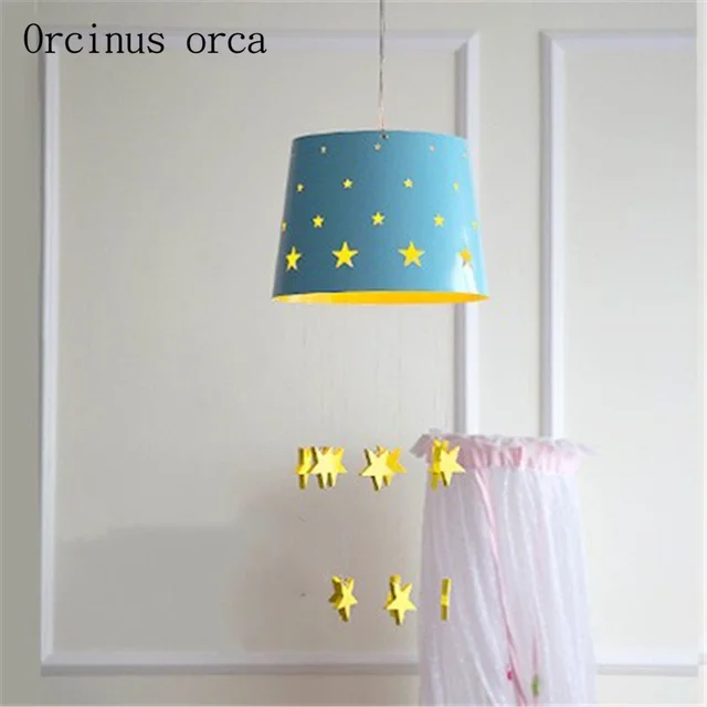 Nordic Modern Minimalist Star Children S Room Chandeliers Cartoon Boys Girls Room Cozy Bedroom Chandelier Free Shipping In Pendant Lights From Lights