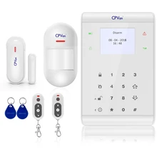 CPVan Wireless Home GSM Security Alarm System DIY Kit APP Control With Auto Dial Motion Detector Sensor Burglar Alarm System CPVan Wireless Home GSM Security Alarm System DIY Kit APP Control With Auto Dial Motion Detector Sensor Burglar Alarm System